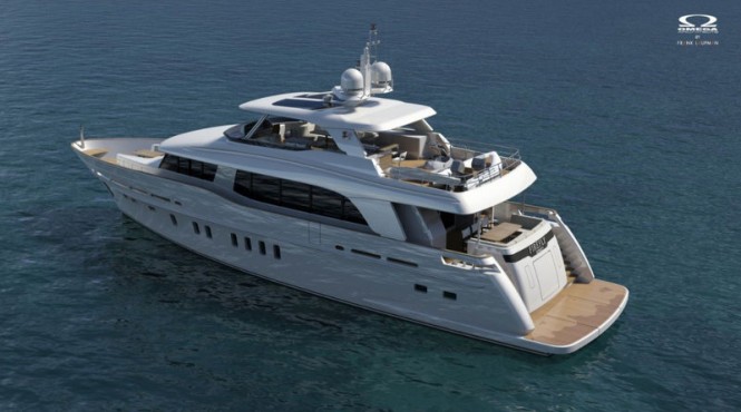 Mulder 94 Voyager Yacht - aft view Mulder 94 Voyager Yacht - aft view