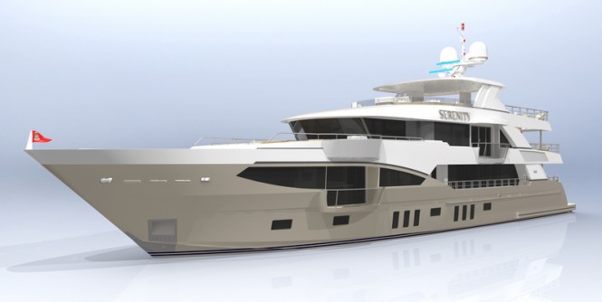 More details about Noble Star 140 motor yacht SERENITY unveiled by IAG Yachts at FLIBS