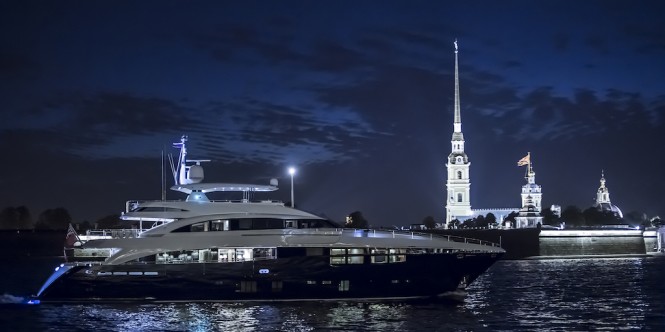Princess Yachts deliver Princess 40m Superyacht Hull N°2 – Motor Yacht FLYING FISH