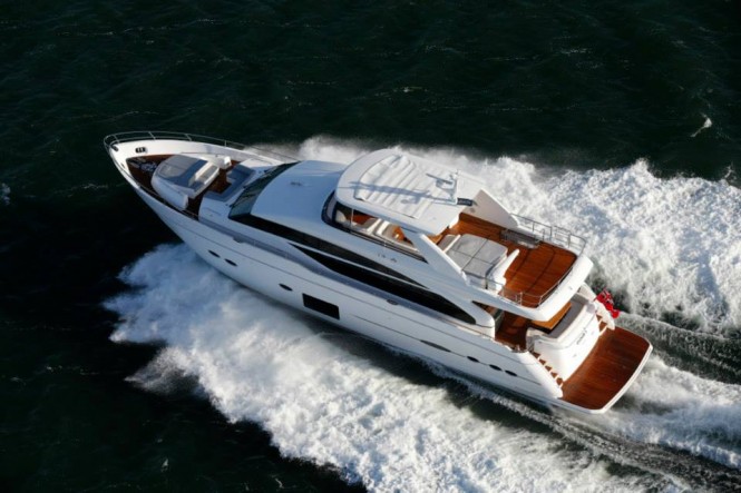 Princess 88 Yacht - aft view Princess 88 Yacht - aft view