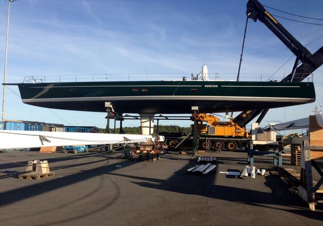 Major refit for Wally sailing yacht NARIIDA at Baltic Yachts