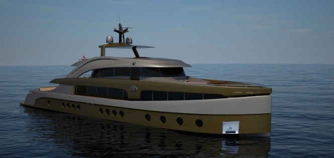 New 41m motor yacht UF – 42EK13 – 135 concept by Ozgur Ufakacar Yacht Design