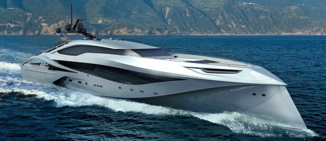 Renderings of Palmer Johnson’s SuperSport Series Superyachts