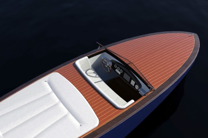 8m Tim Gliding mega yacht tender - Cockpit Close Up 8m Tim Gliding mega yacht tender - Cockpit Close Up