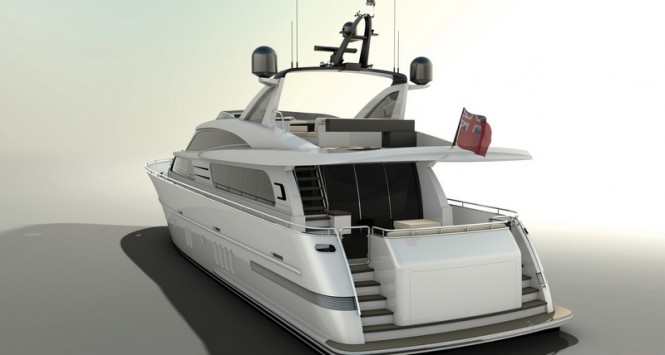 Continental III 25.00 RPH superyacht - aft view Continental III 25.00 RPH superyacht - aft view