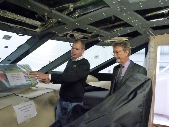 Eddie Jordan aboard superyacht Sunseeker 155 Eddie Jordan aboard superyacht Sunseeker 155
