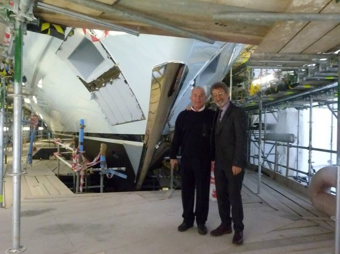Eddie Jordan at Sunseeker Yachts Eddie Jordan at Sunseeker Yachts