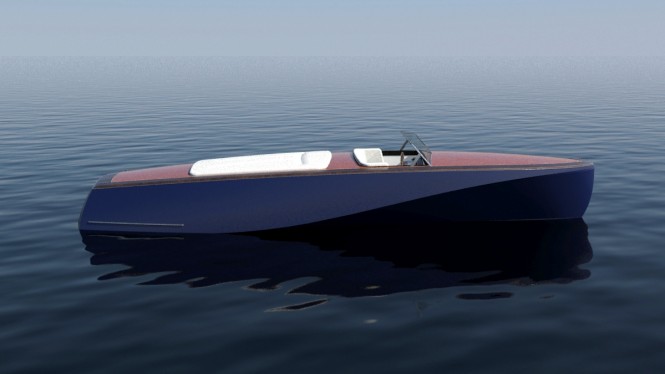 New 8m barrel-back superyacht tender revealed by Tim Gilding Marine Design