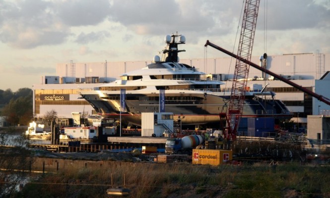 Oceanco Yacht Project PA164 (Y709) under sea trials