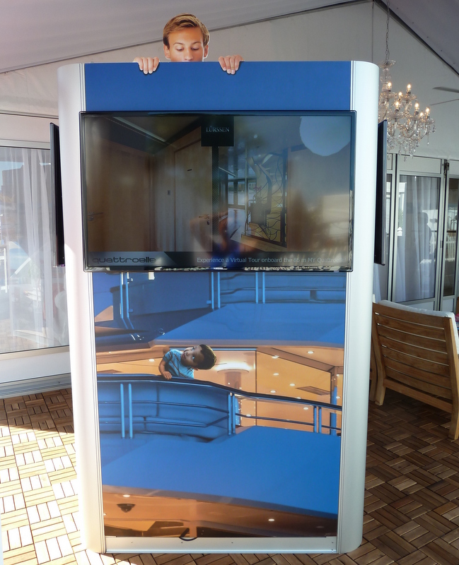 Virtual reality booth introduced by Lurssen Virtual reality booth introduced by Lurssen