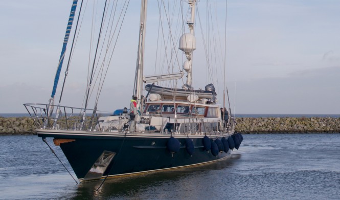 Jongert sailing yacht TAMER II returns home for refit