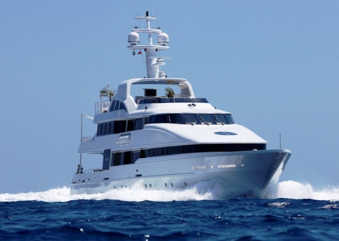 42m Heesen motor yacht LIFE SAGA with refit interior design by Stefano Pastrovich