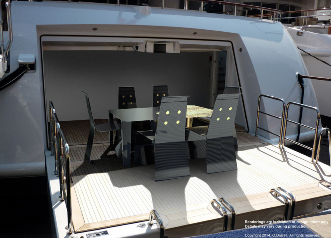 AURORA – Exclusive dining furniture for luxury charter yachts by Aeronautiq and The Composite Studio