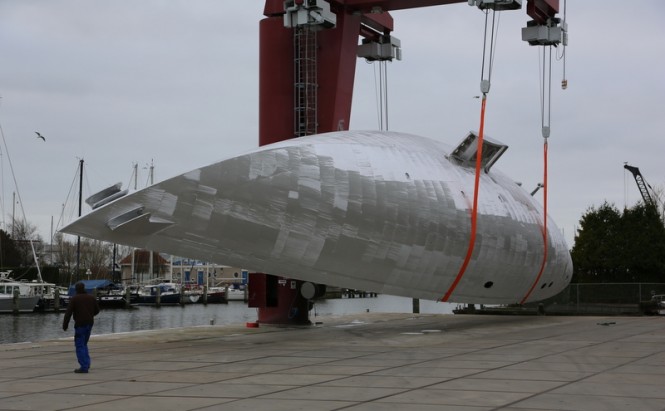 New Truly Classic 126 Yacht TC126 nearing completion at Claasen Shipyards