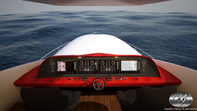 Luxury yacht UF-29TE13-109 concept - Wheelhouse Luxury yacht UF-29TE13-109 concept - Wheelhouse