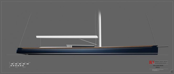 New 120ft/36m sailing yacht ‘Cafe Racer’ concept unveiled by Rob Doyle Design