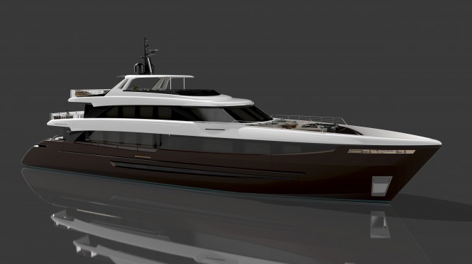 New 41m motor yacht BWA 41 concept for Benetti Sail Division