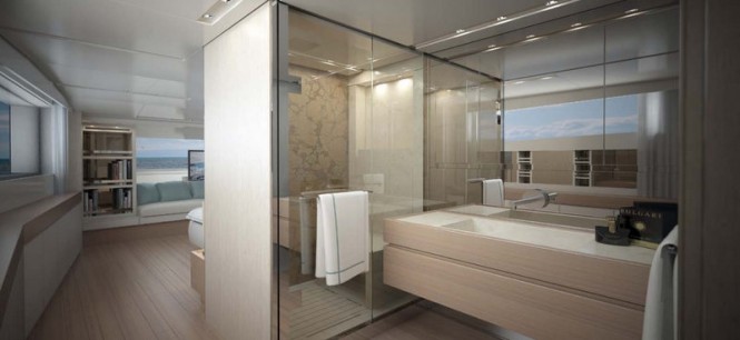 Sanlorenzo motor yacht SL104-592 - Owners Bathroom Sanlorenzo motor yacht SL104-592 - Owners Bathroom