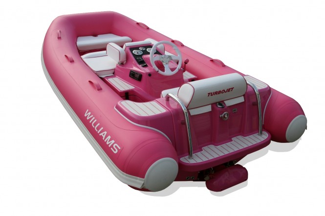 Suzi Perry to launch charity auction with Williams Turbojet 325 yacht tender at London Boat Show 2014