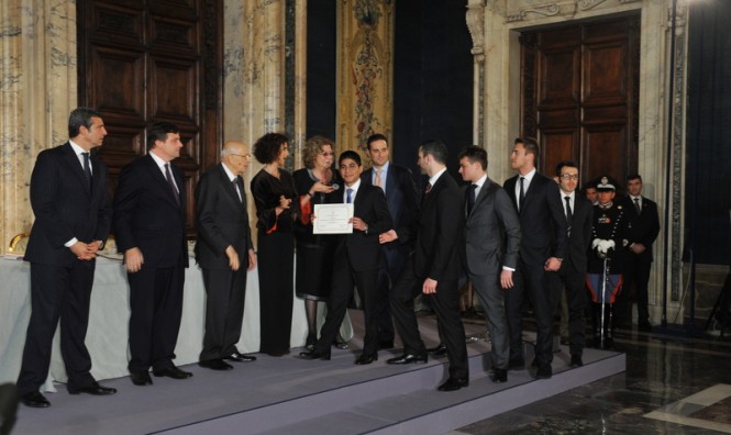 Perini Navi Group Award assigned during Premi Leonardo 2013