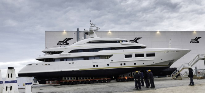 CRN to launch 60m motor yacht CRN 133 (hull no. 133) on March 1, 2014