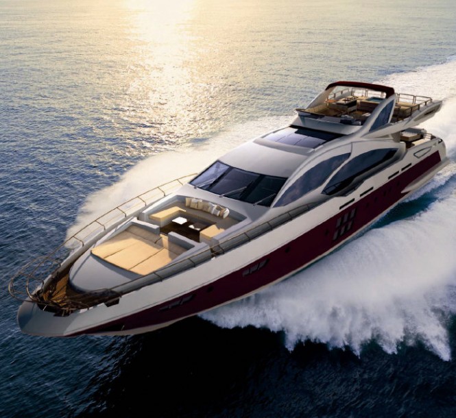 Azimut Grande 120SL Yacht Hull no. 3 from above Azimut Grande 120SL Yacht Hull no. 3 from above