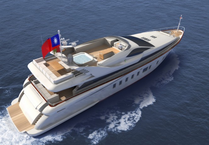 D95 Yacht from above D95 Yacht from above