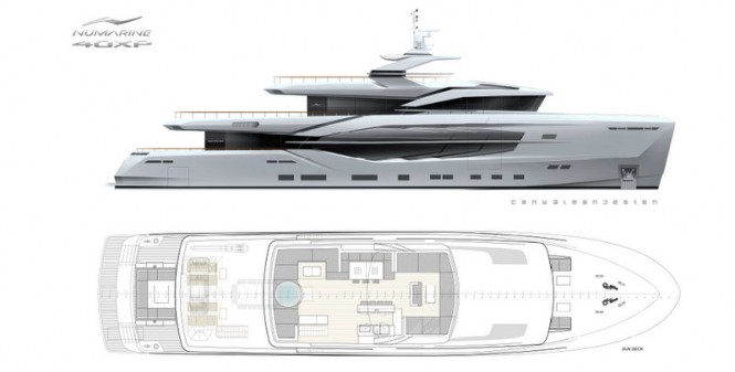 New Numarine superyacht 40XP concept New Numarine superyacht 40XP concept