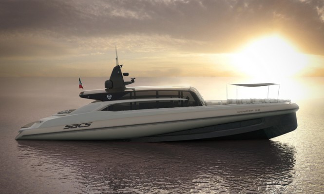 SACS STRIDER 22 mega yacht tender concept designed by Christian Grande