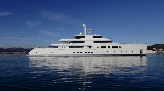 Grace E Yacht - side view Grace E Yacht - side view