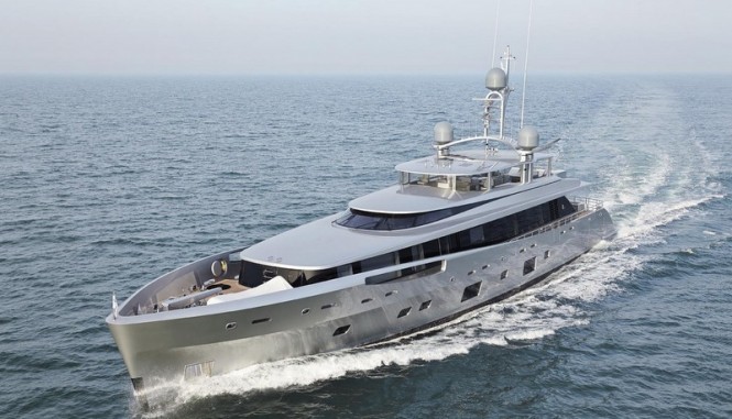 Recently launched 46m luxury yacht COMO with Feadship’s pioneering use of glass