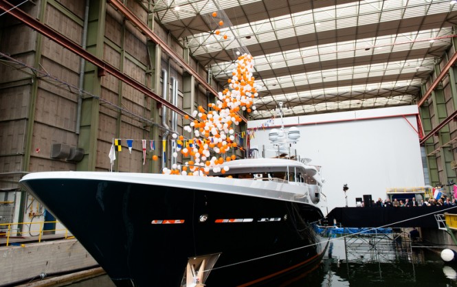 Launch of new Amels Limited Editions 180 motor yacht Hull 466