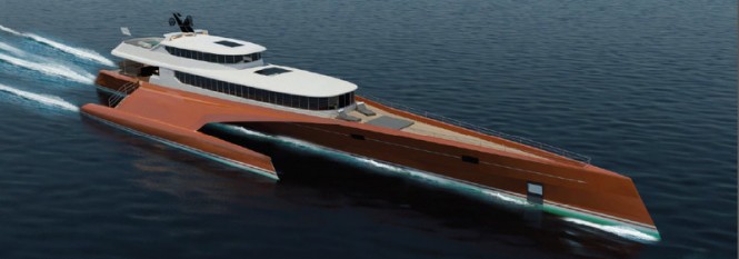 New 60m Power Trimaran Yacht Concept by Blue Coast Yachts