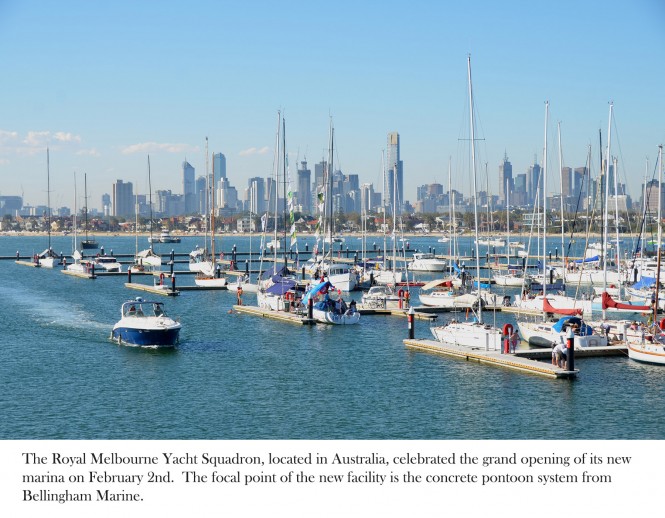 Bellingham Marine celebrates opening of new luxury yacht marina at Melbourne’s St. Kilda Harbour