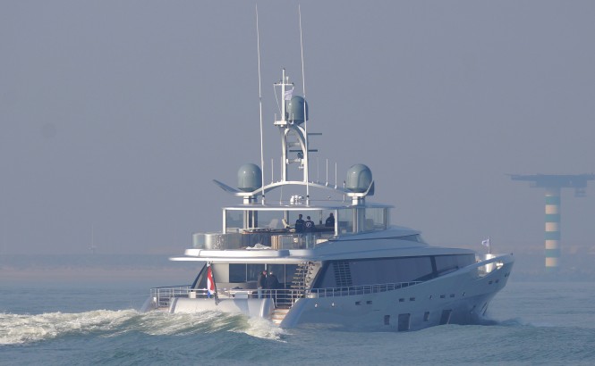 Additional photos of Feadship’s COMO superyacht under sea trials