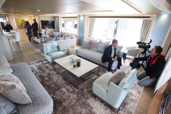 Eddie Jordan aboard his BLUSH superyacht Eddie Jordan aboard his BLUSH superyacht