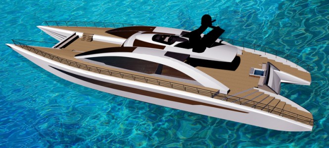 Equinox Yacht Concept from above Equinox Yacht Concept from above
