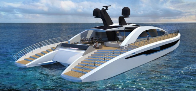 Equinox superyacht concept - aft view Equinox superyacht concept - aft view