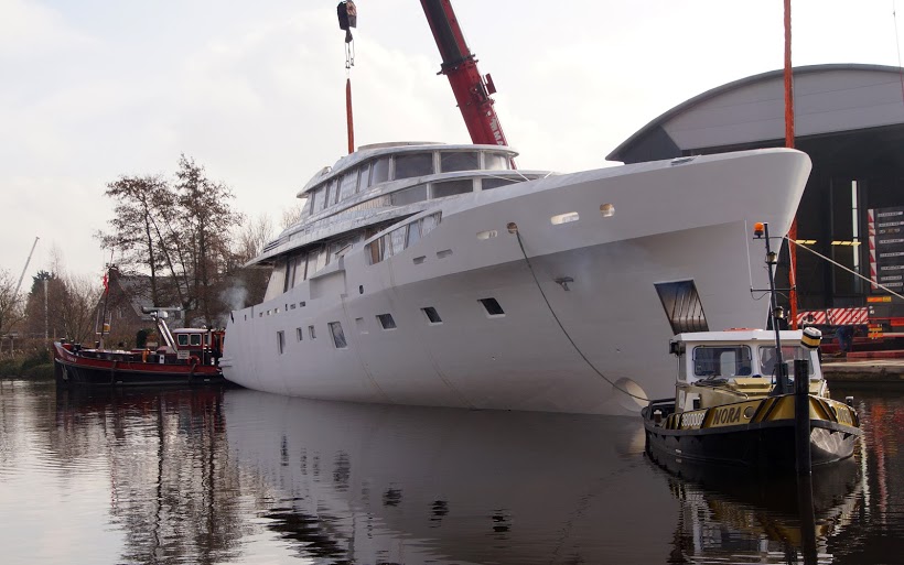 Feadship hull 689 yacht - Photo by Kees Torn Feadship hull 689 yacht - Photo by Kees Torn