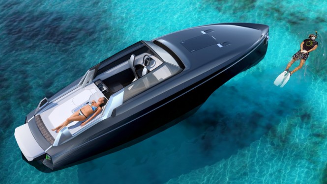 Reversys Boat superyacht tender concept from above Reversys Boat superyacht tender concept from above