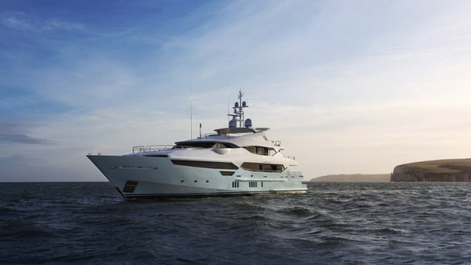 First shots of Sunseeker 155 superyacht BLUSH at sea