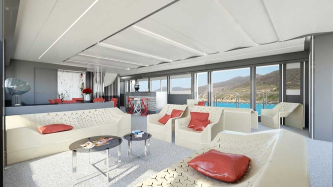 Wider 165 superyacht - Main deck Wider 165 superyacht - Main deck