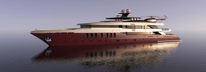 CMB Yachts nominated for IY&A Award 2014 with 47m motor yacht MIRACLE concept
