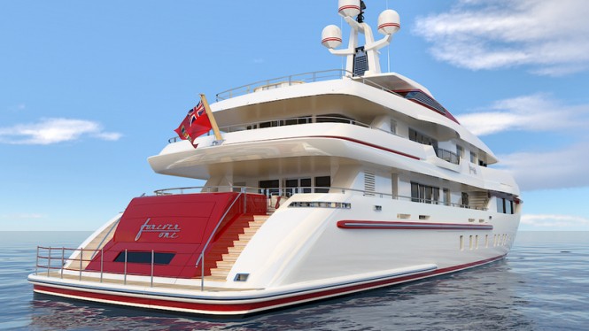 FOREVER ONE Yacht - aft view FOREVER ONE Yacht - aft view