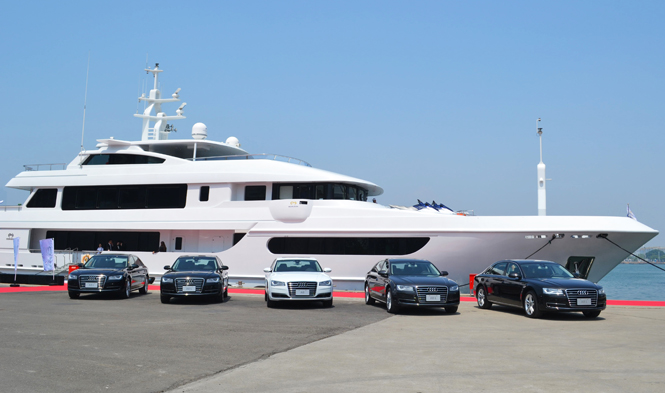 Horizon P148 superyacht Horizon Polaris and Audi