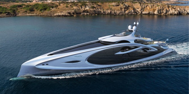 New 90m mega yacht NOUVEAU concept by Andy Waugh