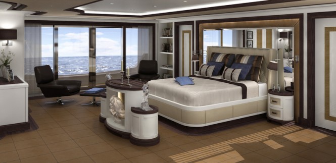 Superyacht FOREVER ONE - Owners Cabin Superyacht FOREVER ONE - Owners Cabin