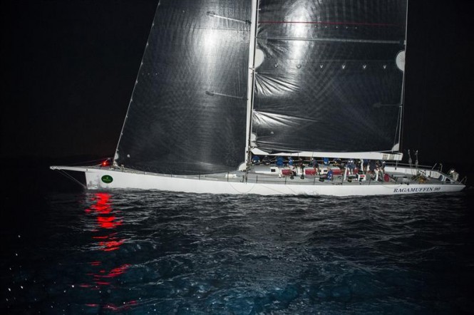 Superyacht Ragamuffin 90 Line Honours Winner 2014 Rolex China Sea Race - Photo by Rolex Kurt Arrigo
