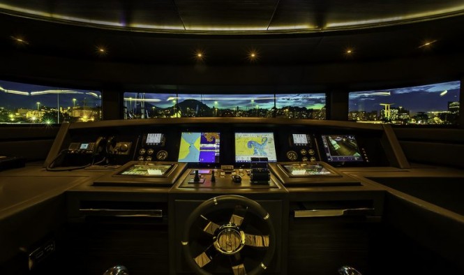 Superyacht ZAPHIRA - Wheelhouse - Image credit to Alberto de Abreu Sodre Superyacht ZAPHIRA - Wheelhouse - Image credit to Alberto de Abreu Sodre