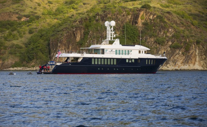 The 140-foot motor yacht Capricorn will be attending the 2014 Newport Charter Yacht Show - Photo credit to Billy Black The 140-foot motor yacht Capricorn will be attending the 2014 Newport Charter Yacht Show - Photo credit to Billy Black